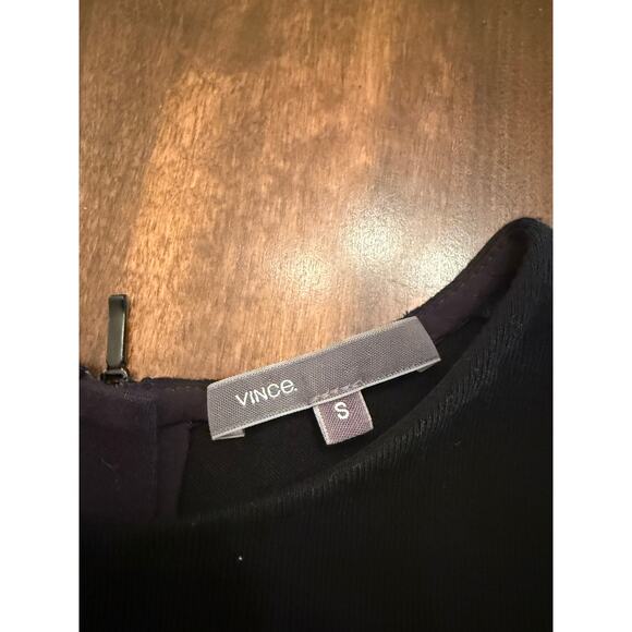 Vince Women's Black Sleeveless Basic Shift Dress Size Small Minimalist - Picture 4 of 9